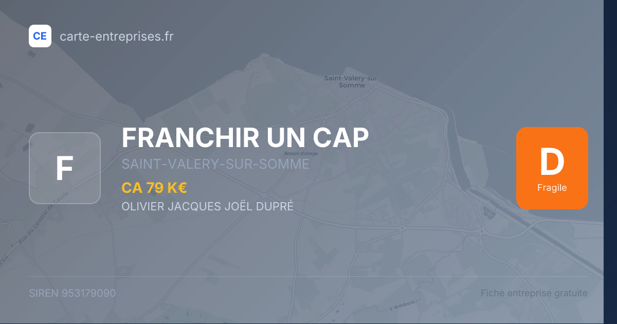 FRANCHIR UN CAP — 953179090 — fiche entreprise
