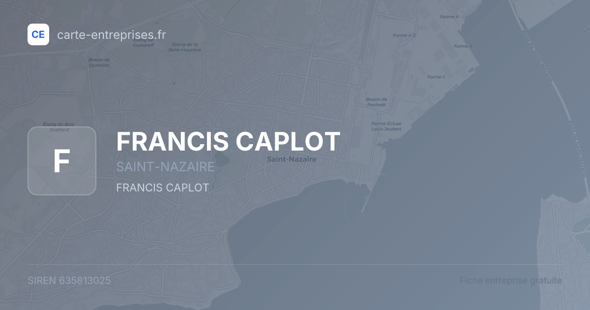 FRANCIS CAPLOT — 635813025 — fiche entreprise