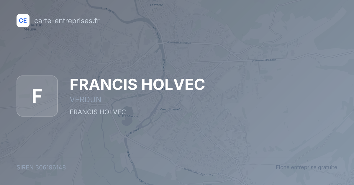 FRANCIS HOLVEC — 306196148 — fiche entreprise