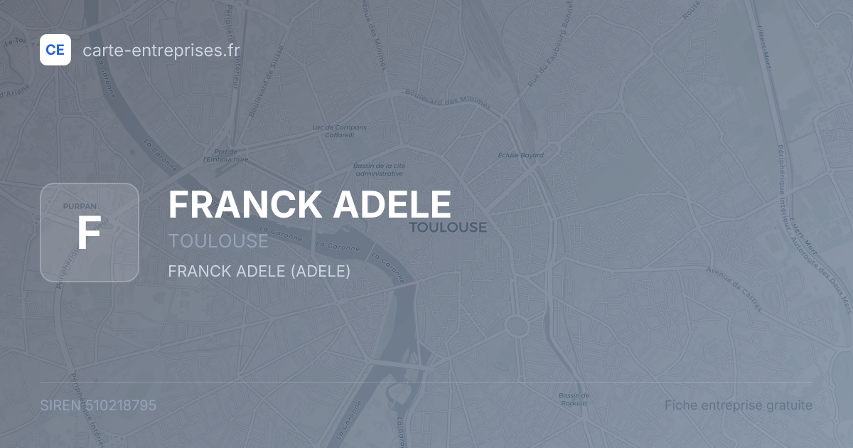 FRANCK ADELE — 510218795 — fiche entreprise