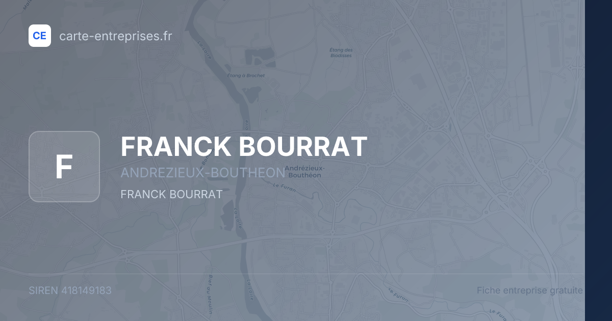 FRANCK BOURRAT — 418149183 — fiche entreprise