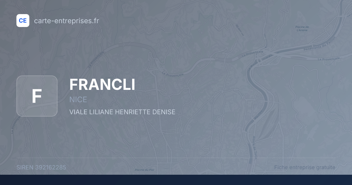 FRANCLI — 392162285 — fiche entreprise