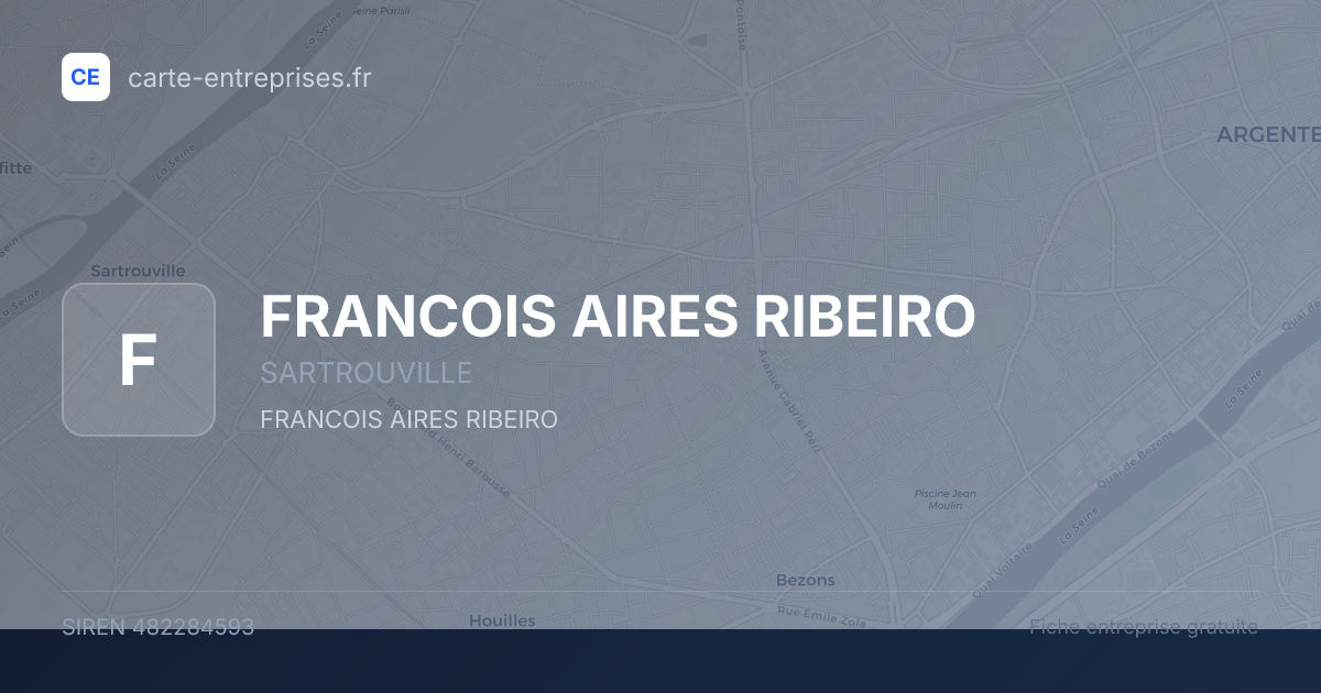 FRANCOIS AIRES RIBEIRO — 482284593 — fiche entreprise