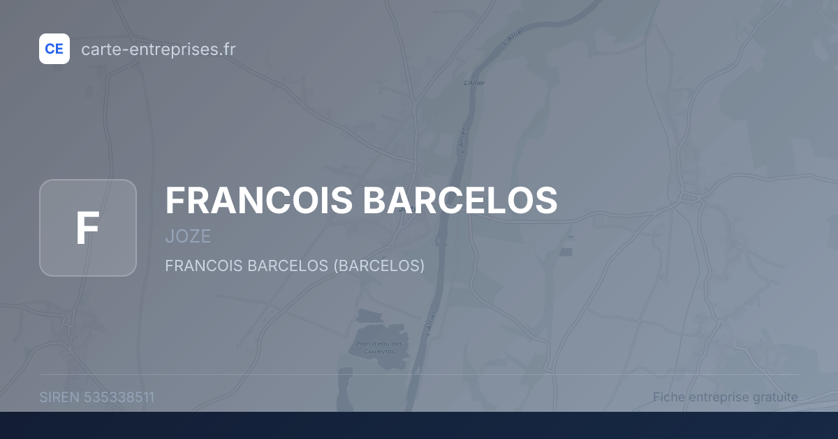 FRANCOIS BARCELOS — 535338511 — fiche entreprise