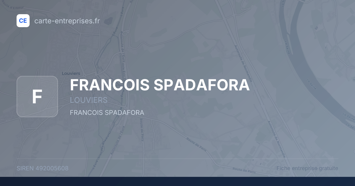 FRANCOIS SPADAFORA — 492005608 — fiche entreprise