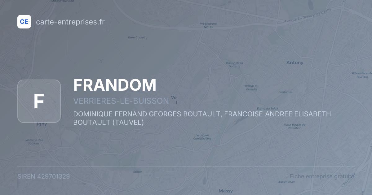 FRANDOM — 429701329 — fiche entreprise