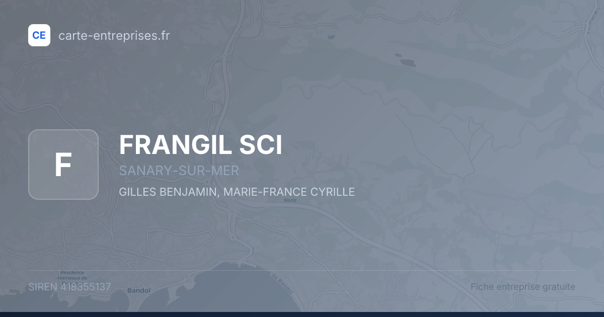 FRANGIL SCI — 418355137 — fiche entreprise