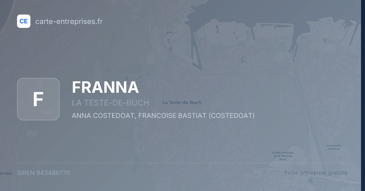 FRANNA — 843486770 — fiche entreprise