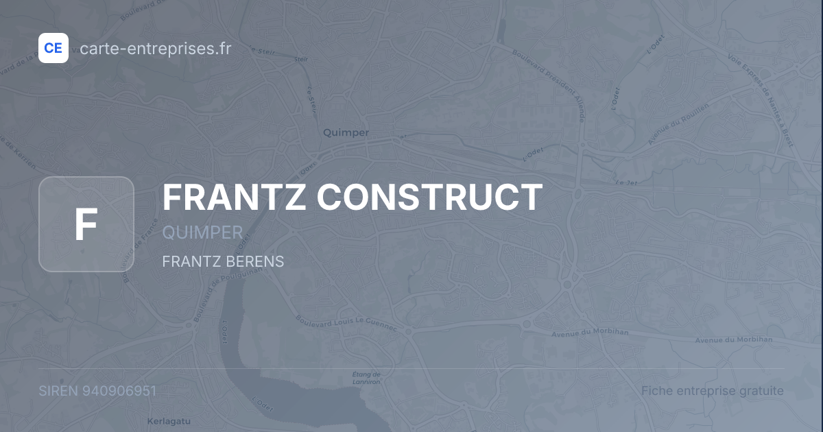 FRANTZ CONSTRUCT — 940906951 — fiche entreprise