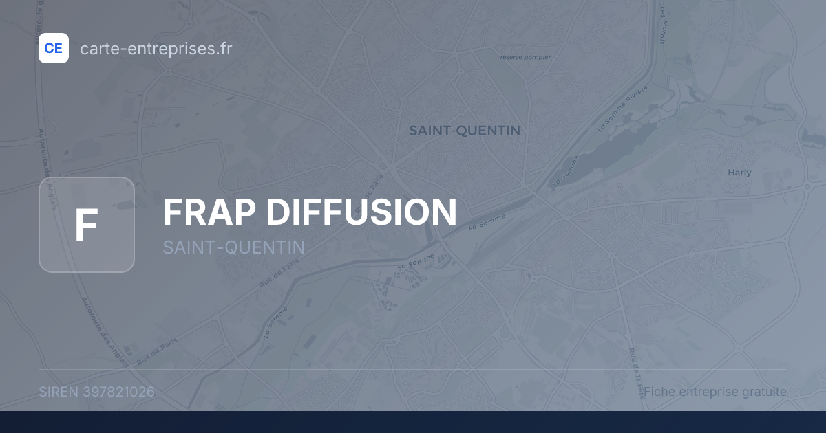 FRAP DIFFUSION — 397821026 — fiche entreprise