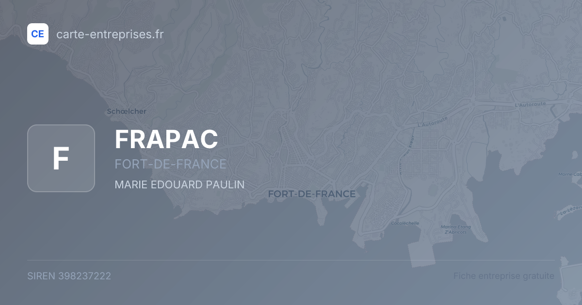 FRAPAC — 398237222 — fiche entreprise