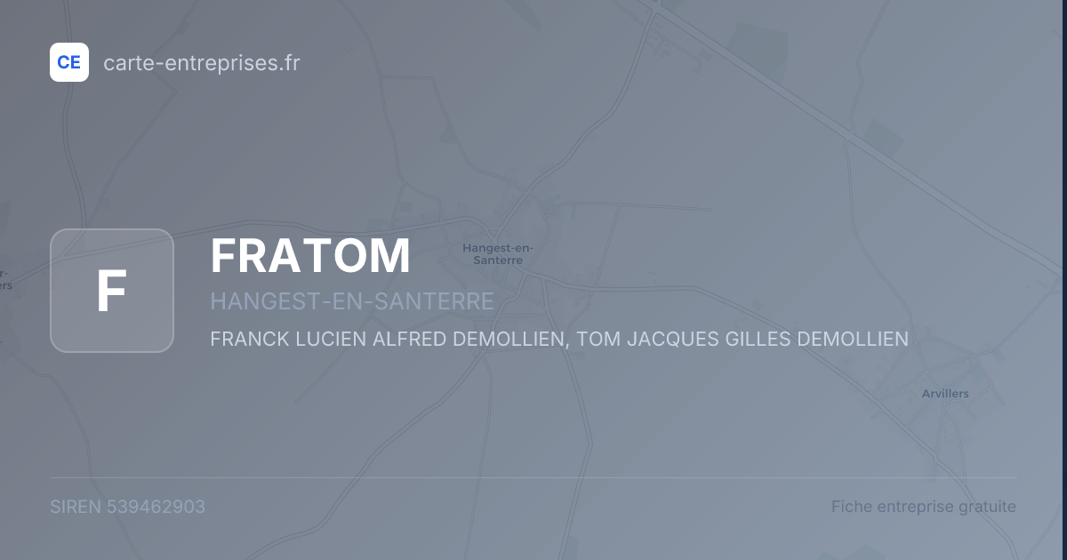 FRATOM — 539462903 — fiche entreprise