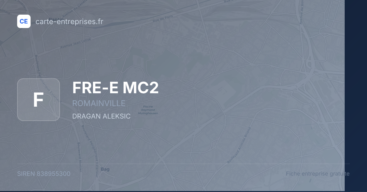 FRE-E   MC2 — 838955300 — fiche entreprise