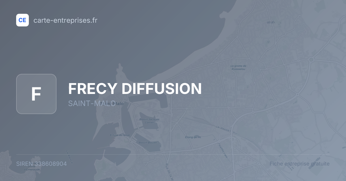 FRECY DIFFUSION — 338608904 — fiche entreprise
