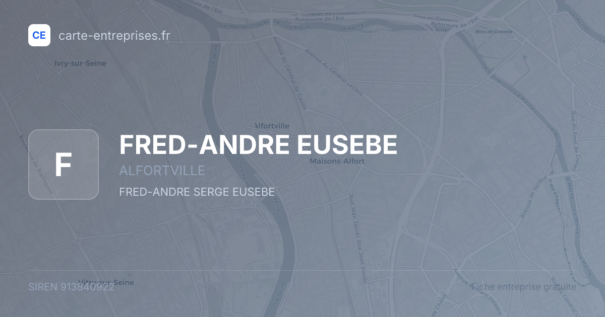 FRED-ANDRE EUSEBE — 913840922 — fiche entreprise