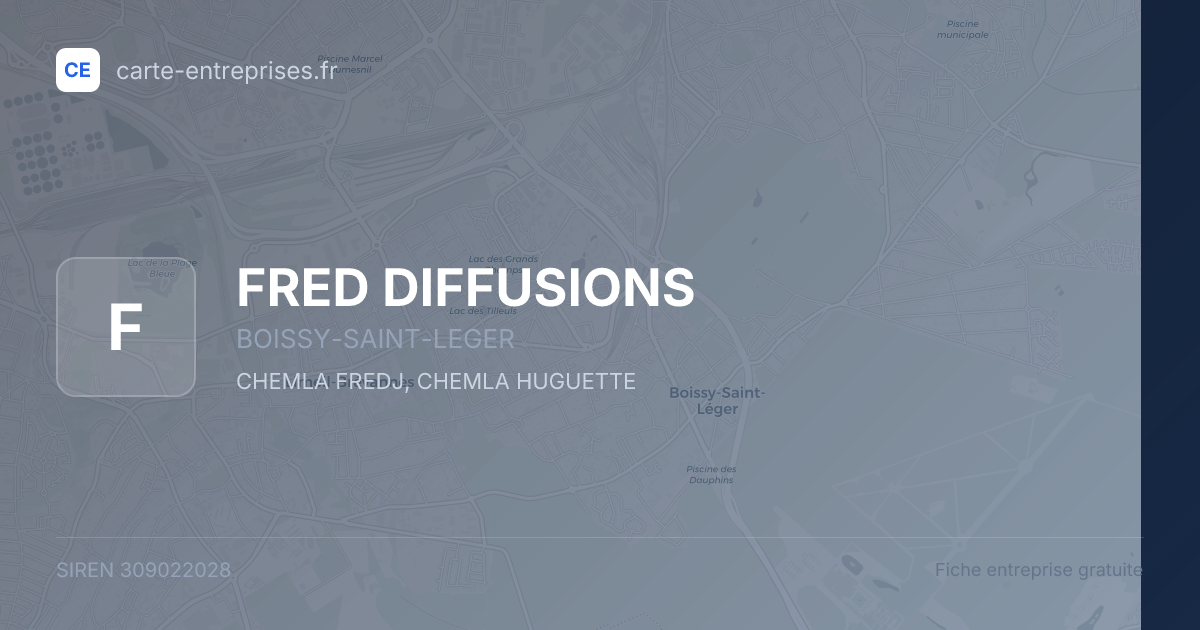 FRED DIFFUSIONS — 309022028 — fiche entreprise