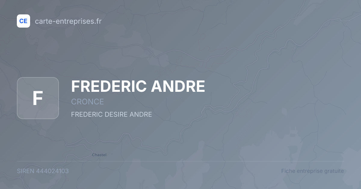 FREDERIC ANDRE — 444024103 — fiche entreprise