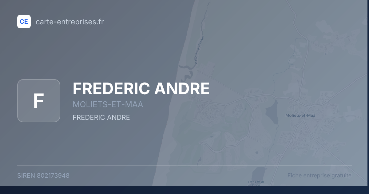 FREDERIC ANDRE — 802173948 — fiche entreprise
