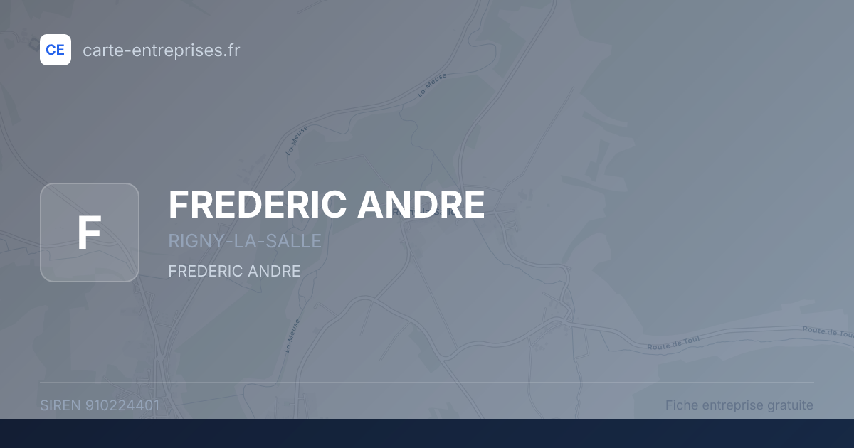FREDERIC ANDRE — 910224401 — fiche entreprise