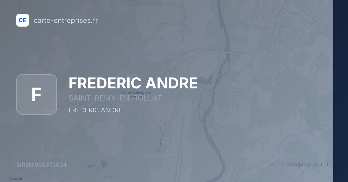 FREDERIC ANDRE — 950373894 — fiche entreprise