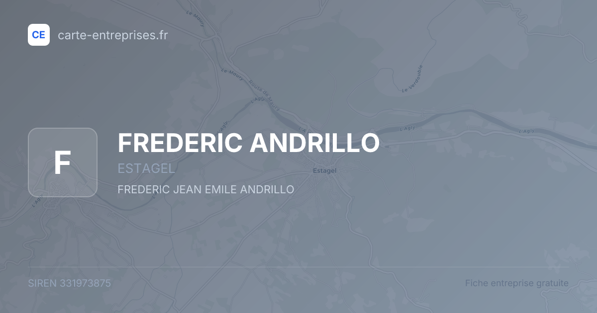 FREDERIC ANDRILLO — 331973875 — fiche entreprise