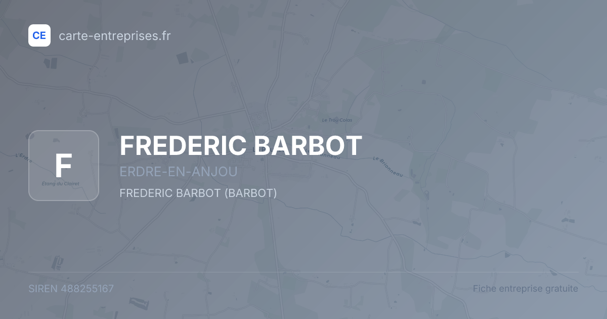 FREDERIC BARBOT — 488255167 — fiche entreprise