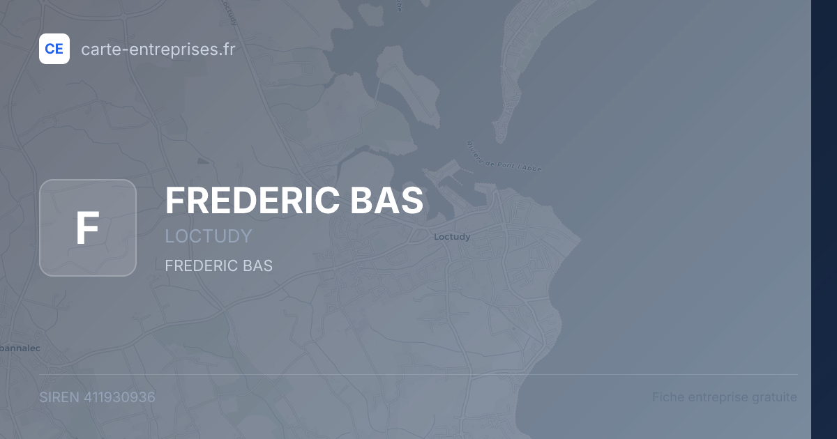 FREDERIC BAS — 411930936 — fiche entreprise