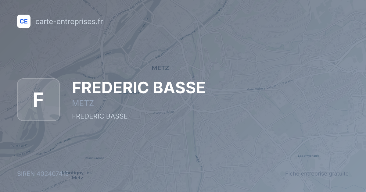 FREDERIC BASSE — 402407415 — fiche entreprise