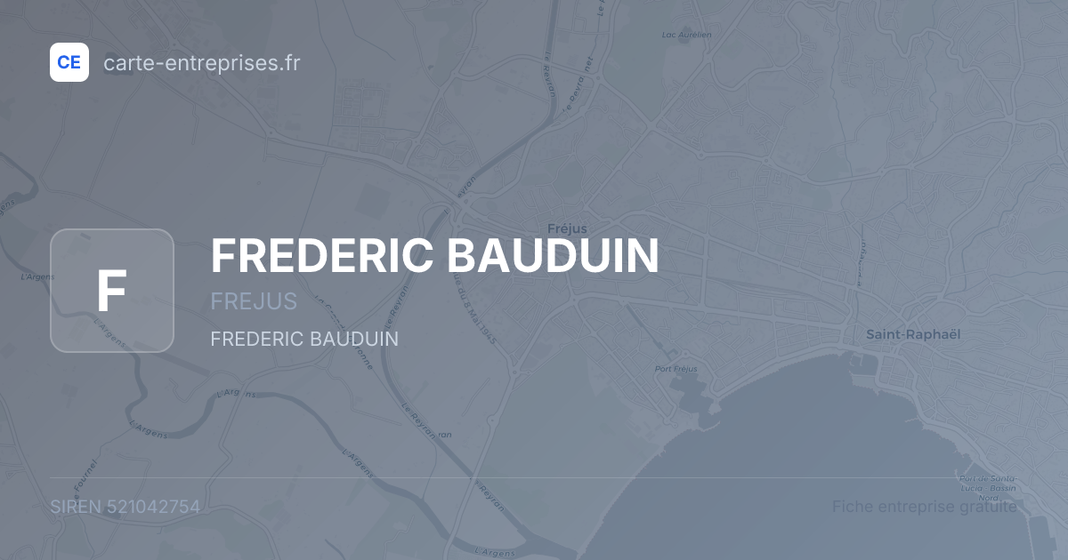FREDERIC BAUDUIN — 521042754 — fiche entreprise
