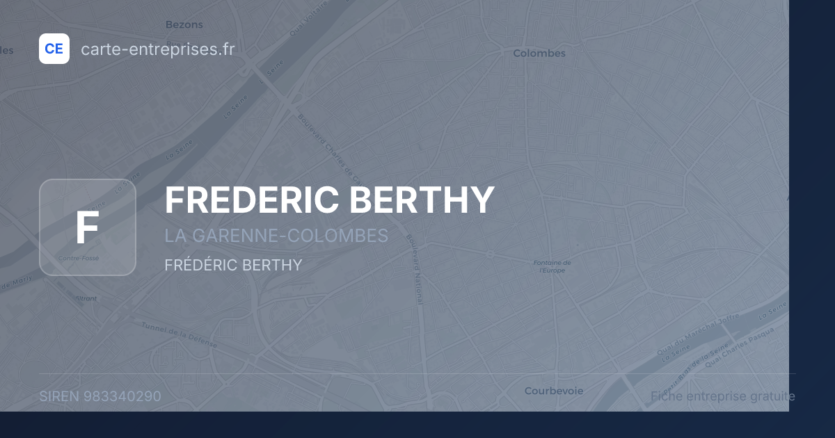 FREDERIC BERTHY — 983340290 — fiche entreprise