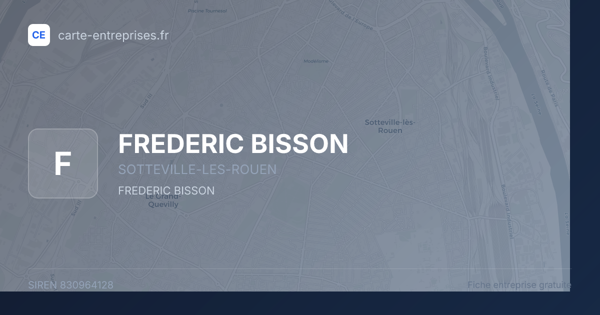 FREDERIC BISSON — 830964128 — fiche entreprise