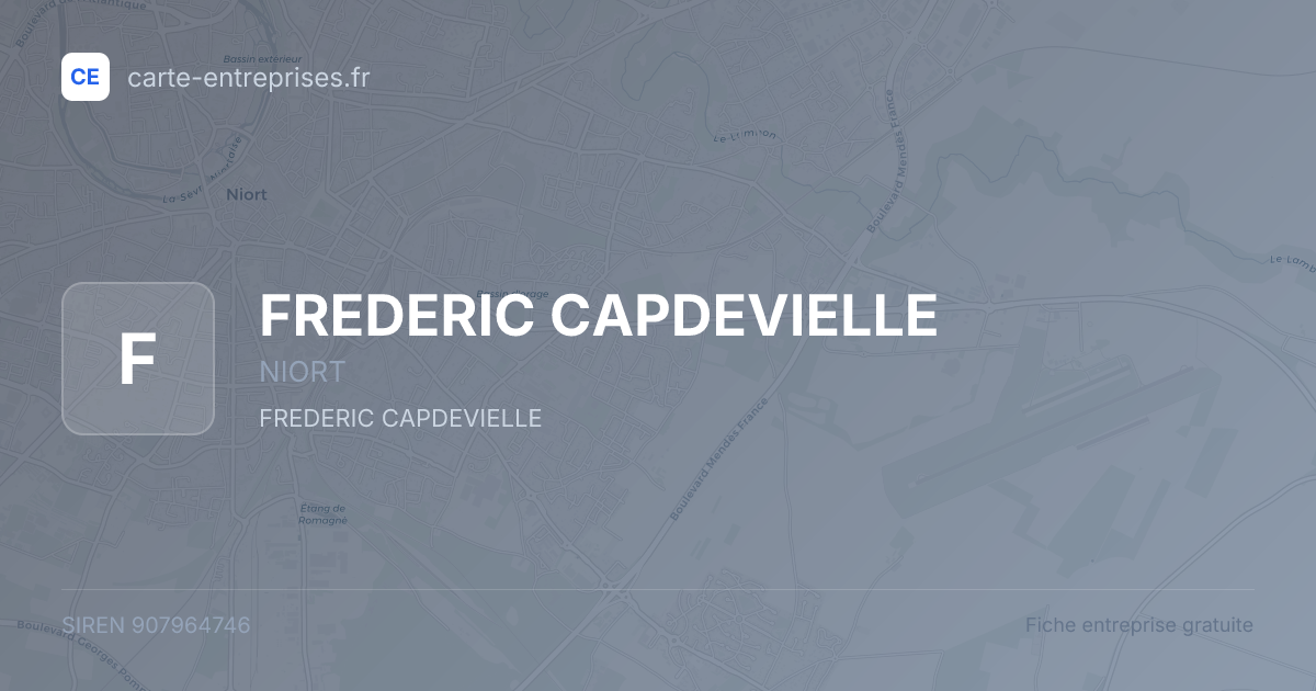 FREDERIC CAPDEVIELLE — 907964746 — fiche entreprise