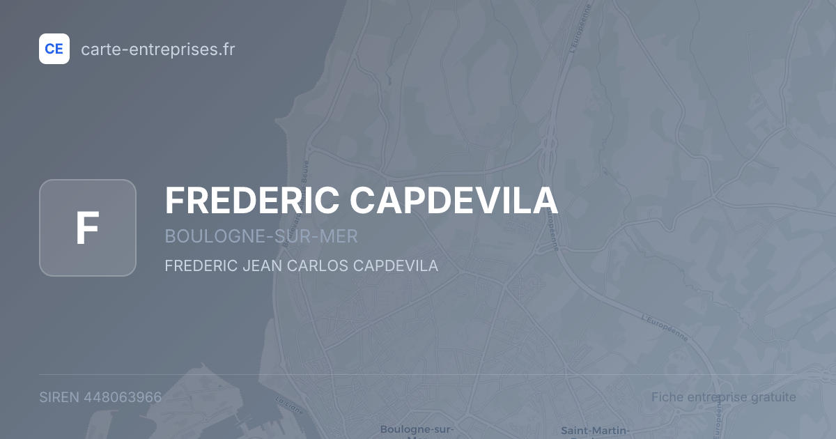 FREDERIC CAPDEVILA — 448063966 — fiche entreprise