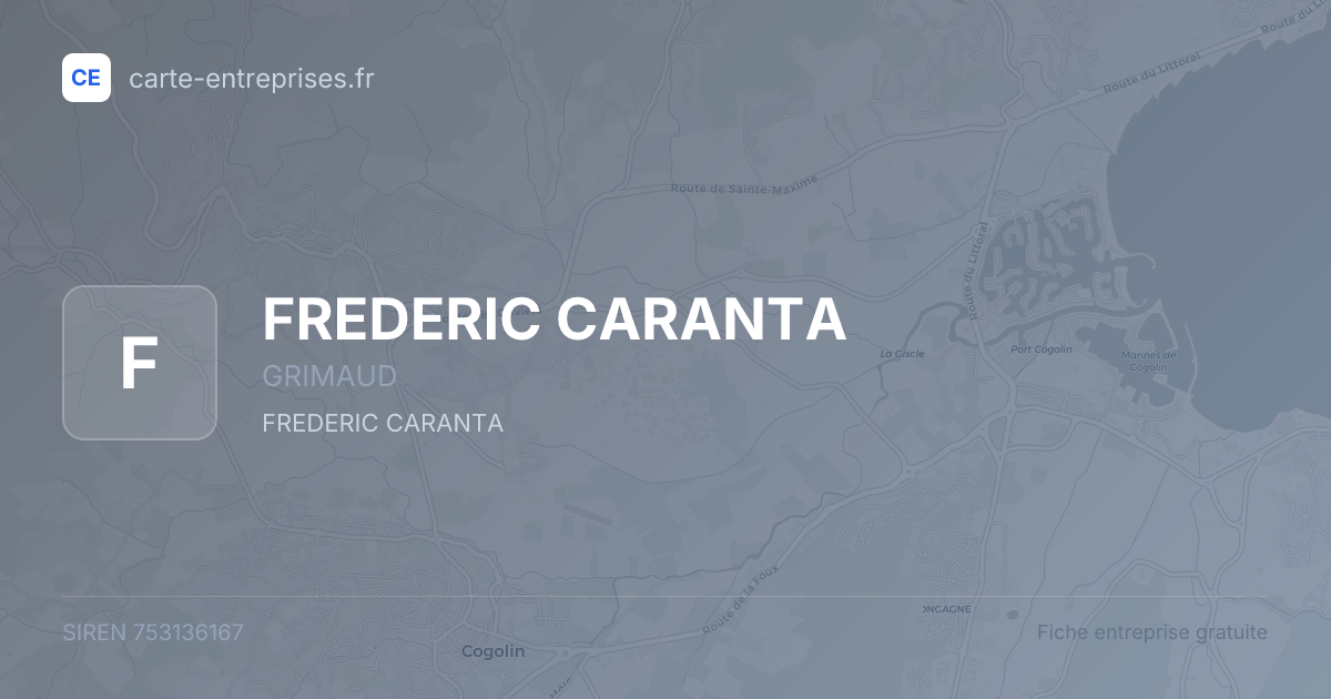 FREDERIC CARANTA — 753136167 — fiche entreprise