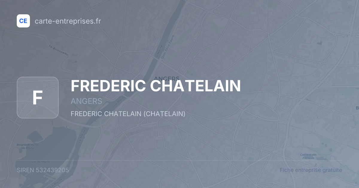 FREDERIC CHATELAIN — 532439205 — fiche entreprise