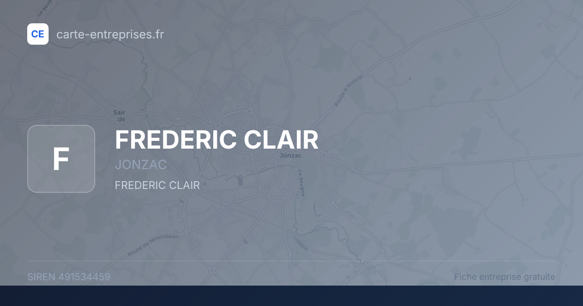 FREDERIC CLAIR — 491534459 — fiche entreprise