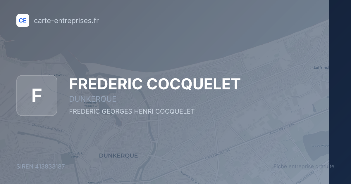 FREDERIC COCQUELET — 413833187 — fiche entreprise