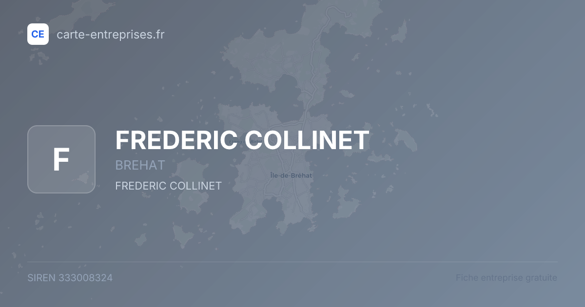 FREDERIC COLLINET — 333008324 — fiche entreprise
