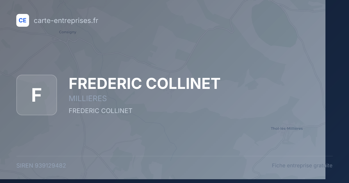FREDERIC COLLINET — 939129482 — fiche entreprise