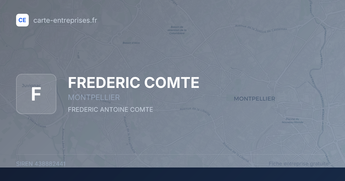 FREDERIC COMTE — 438882441 — fiche entreprise