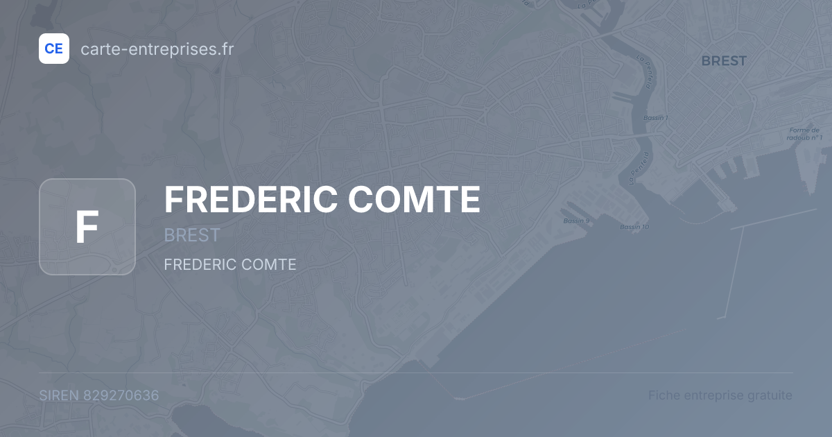 FREDERIC COMTE — 829270636 — fiche entreprise