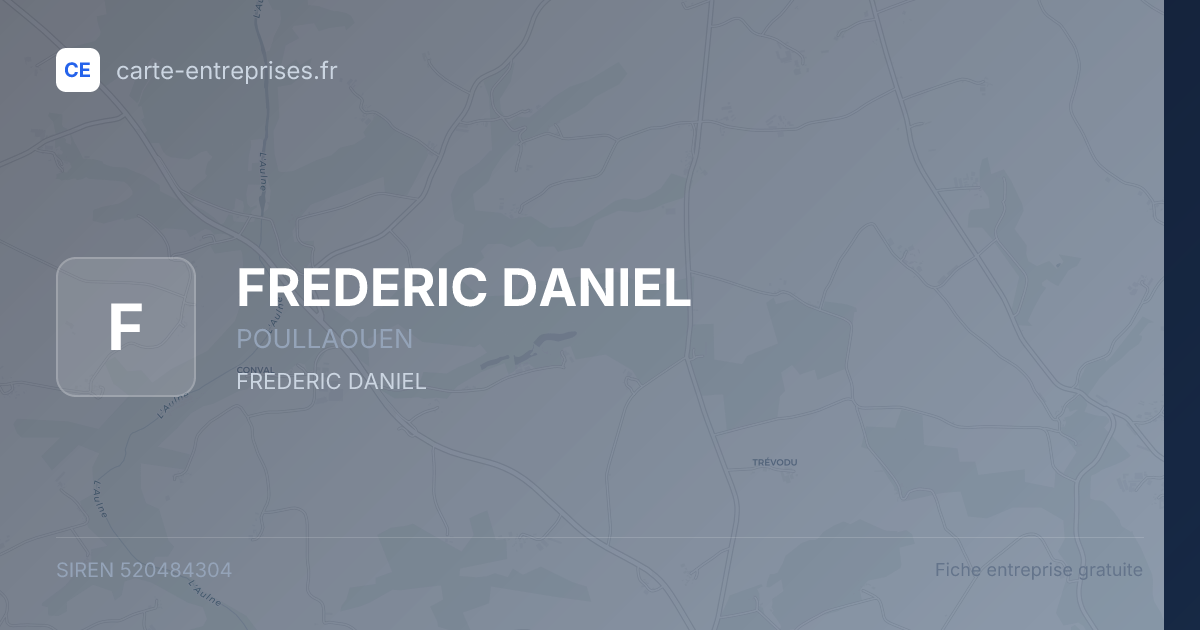FREDERIC DANIEL — 520484304 — fiche entreprise