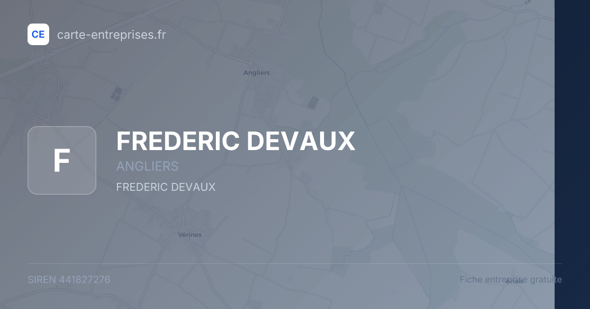 FREDERIC DEVAUX — 441827276 — fiche entreprise