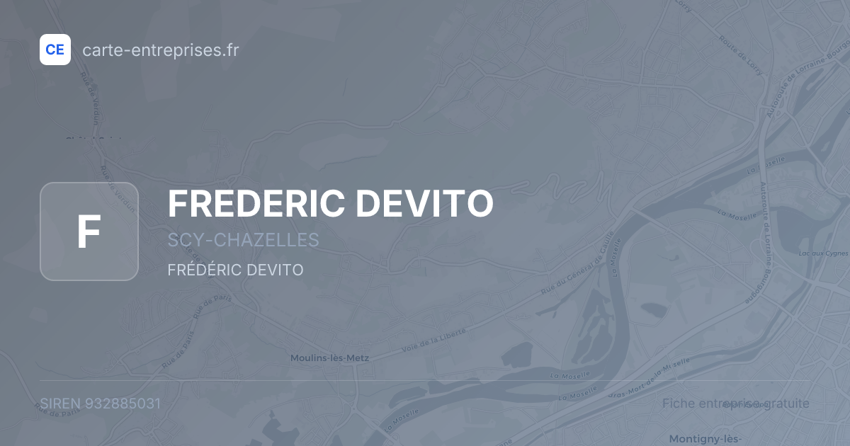 FREDERIC DEVITO — 932885031 — fiche entreprise