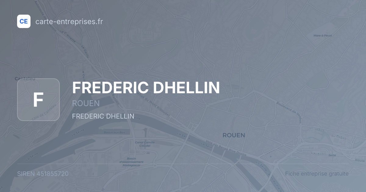 FREDERIC DHELLIN — 451855720 — fiche entreprise