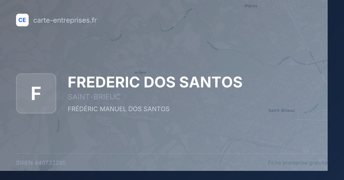 FREDERIC DOS SANTOS — 440733285 — fiche entreprise