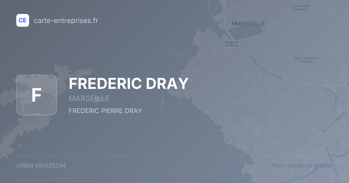 FREDERIC DRAY — 491835294 — fiche entreprise