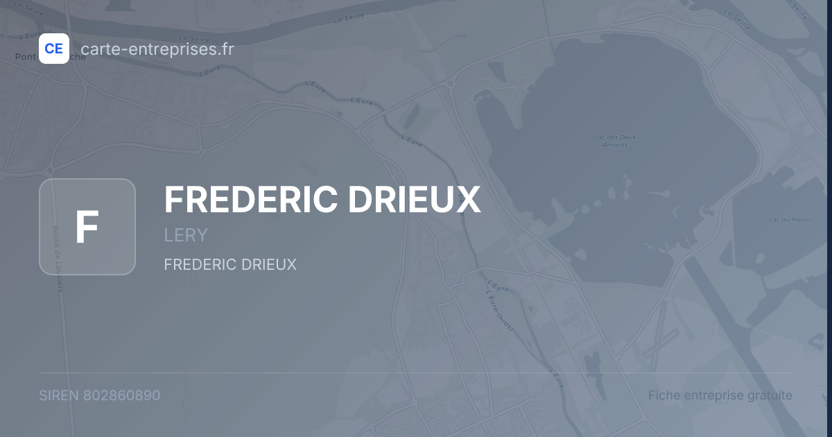 FREDERIC DRIEUX — 802860890 — fiche entreprise