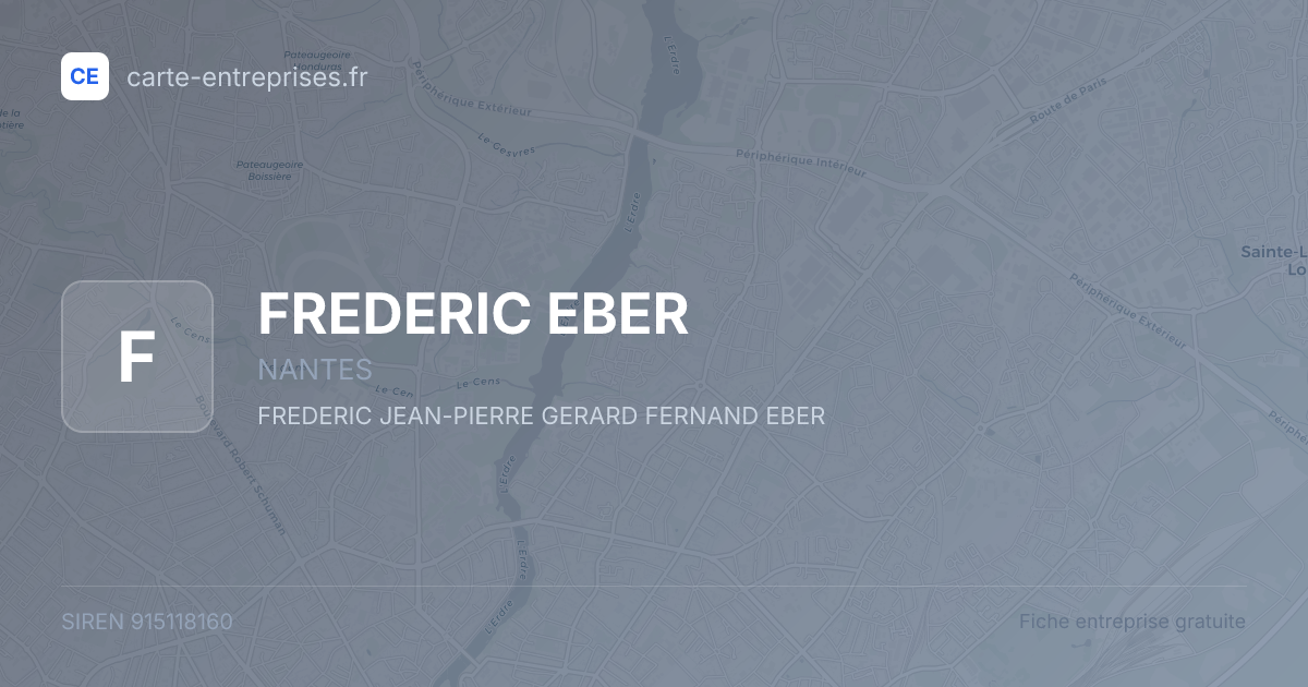 FREDERIC EBER — 915118160 — fiche entreprise