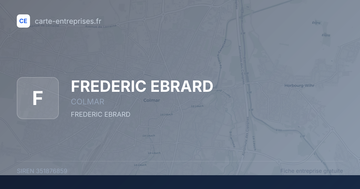 FREDERIC EBRARD — 351876859 — fiche entreprise